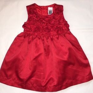 HOST PICK Carter’s Red Rose satin holiday dress
